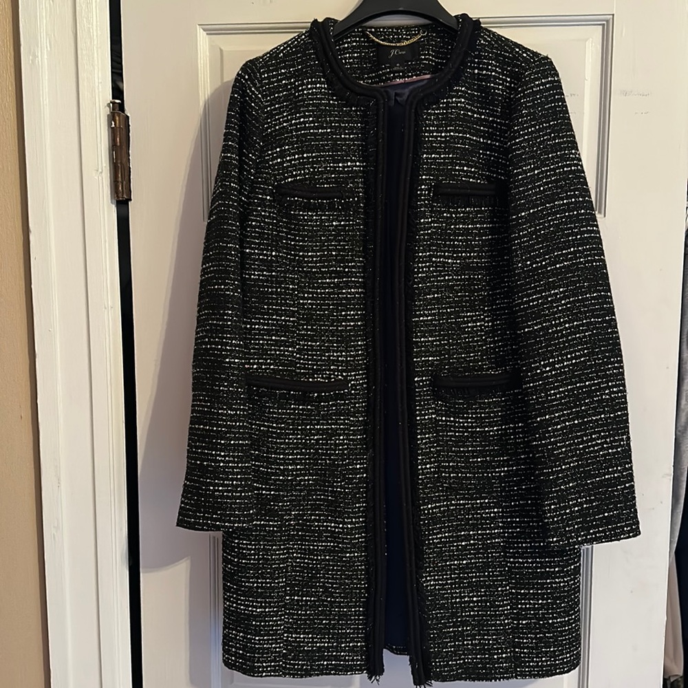 JCrew tweed blazer coat